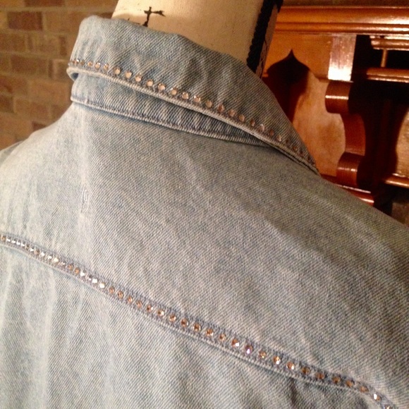 ❤️Christine  Alexander Swarovski  Denim Jacket - Picture 6 of 8